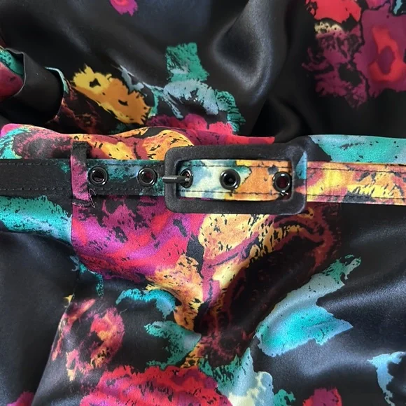 🌟 Catherine Malandrino Floral Belted Dress, Size 2 - Picture 9 of 10